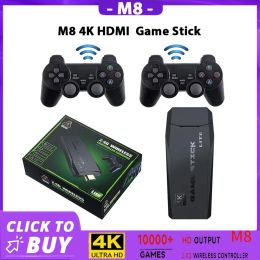Consoles 4K 20000+Games Installed M8 Video Game Console 2.4G Wireless Controllers HD Output 64G PS1 Video Game Console