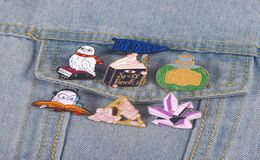 Witch Wizard Enamel Pins Whole Magic Owl Potion Crystal Book Custom Brooches Clothes Hat Badge Gifts for Women Men8349996