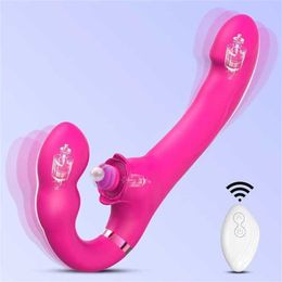 Vibrator Vibration Stick Female Masturbator Adult Sex Toys Products Toy Multifunctional Electric Massage Device Massager Dual Head Strong Vibration Stick 231129