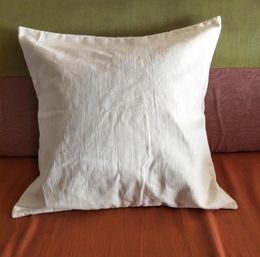 pure ramie plain natural ivory pillow case with hidden zip for DIY paintprint blank ramie pillow cover ship4238118