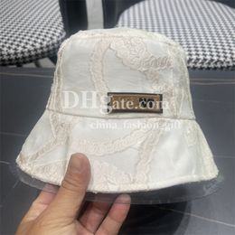 Designer Embroidered Caps Printed Bucket Caps For Ladies Luxury Solid Color Triangle Fisherman Hat Outdoor Vacation Sun Hats