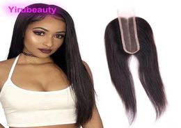 Brazilian Virgin Hair 2X6 Lace Closure Middle Part Straight Human Hair 2 By 6 Top Closures3742665