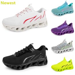 2024 hot sale running shoes mens woman whites navys cream pinks black purple Grey trainers sneakers breathable Colour 21 GAI