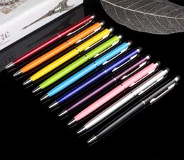 Touch Screen Stylus Pen Mutifuction Capacitive and Ball Point Pen 2in1 for Iphone Sumsang Ipad HTC etc all Smart CellPhoneTabl2272316