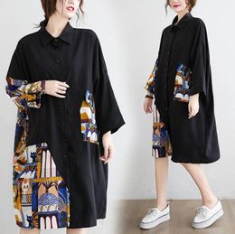 Summer Women Black Midi Mesh Shirt Dress Plus Size Ruffle Bird Embroidery Lady Sheer Cute Dress Party Dress Robe Style6739757