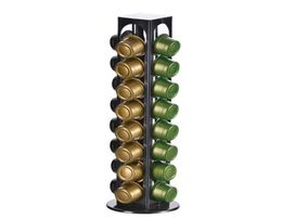 Rotating 32pcs Coffee Holder Capsules Dispensing Tower Stand Fits Nespresso Capsule Barista Tools Shelf Cafe Display 2104234332911