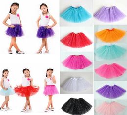 TUTU dress Newborn infant Skirts Fashion Net yarn Sequin stars baby Girls Princess skirt Halloween costume 11 Colours kids lace9861269