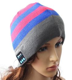 Fashion calling and listeningsong wireless beanie 10 Metres signal Acrylic headset caps stereo blueteeth HD sound quality factory6437898