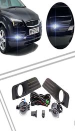 2pcs Fog Light Grille 2 Lamp Wire Switch Kit Fog Lights Assembly Car Front Bumper Fog Lamp For Ford Focus MK2 2005 2006 20071345697