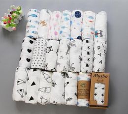 62 styles baby Muslin Swaddles 100 cotton Blankets Nursery Bedding Newborn Swadding Bath Towels 122x122cm5601414