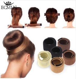 Hair Accessories Synthetic Wig Donuts Bud Head Band Ball French Magic DIY Tool Bun Maker Sweet French Dish Made Hair Band1211735