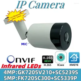 Panorama FishEye 5/4MP IP Metal Bullet Camera 1.7mm ONVIF IRCut Infrared Low Illumination P2P XMEYE ICsee Radiator Outdoor IP66