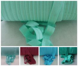 100yardsroll Whole 58 inch High quality Fold Over Elastic FOE ribbon headband for DIY Headband Hair7997556