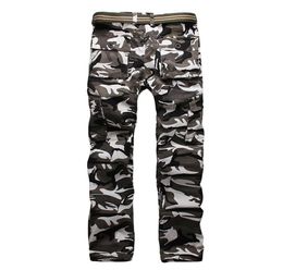 mens new arrival camo pants stylish slim elastic waist trousers navy blue green black camouflage size 2840 with high quality jeans8671366