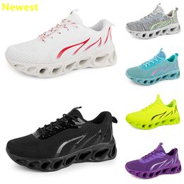 men women running shoes Blacks White Red Blue Yellow Neon Green Grey mens trainers sports outdoor sneakers szie 38-45 GAI color68