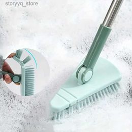 Cleaning Brushes Floor Scrub Brush Shower Scrubber Cleaning Bath Tub And Tile Scrubber Brush Long Handle Detachable Stiff Bristles For CleaningL240304