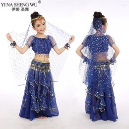 Stage Wear Style Kids Belly Dance Costume Oriental Costumes Girls Dancer Clothes Set For Child