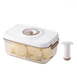 Storage Bottles Vacuum Seal Food Containers Transparent With Sealed Pump Stackable Dishwasher Safe Box Timer