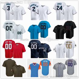 Stitched 2024 Baseball Jerseys 2 Jazz Chisholm Jr. 3 Luis Arraez 39 Eury Perez 24 Avisail Garcia 44 Jesus Luzardo 17 Vidal Brujan 14 Bryan De La Cruz 15 Brian Anderson