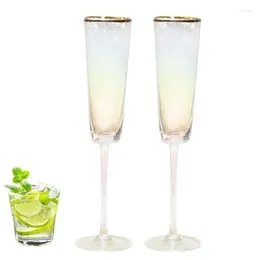 Wine Glasses 150ml Champagne Flutes Glass Gradient Toasting Wedding Party Cocktail Cups