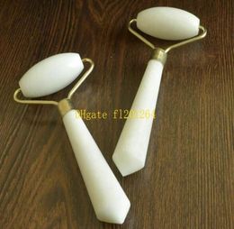 Whole Facial Relaxation Slimming Tool White Natural Jade Roller Massager For Face jade massage stone9525142