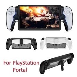 Cases Case Cover For PlayStation Portal Console PC Hard Back Panel With Bracket Protective Housing Game Accessories For Sony Portal