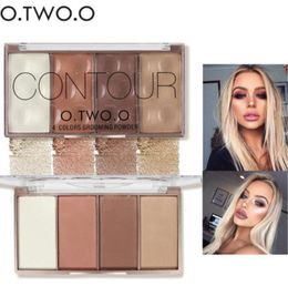 drop ship 12 pcslot OTWOO Contour Bronzer Face Shading Powder Palette Highlighter Makeup Face Contouring Grooming Pressed Powde1179599