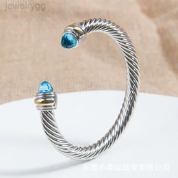 Designer David Yumans Yurma Jewellery Davids Bracelet Popular Woven Twisted Wire Cable Opening 7mm