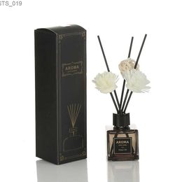 Fragrance YXY 50ml Hilton Hotel Reed Diffuser Sets Jasmine Reed Diffuser Bottle with Plastic Flower Home Scents Aromatherapy Essential Oil