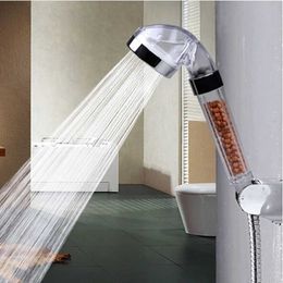 Bathroom Shower Heads Bathroom Water Therapy Shower Negative Ion SPA Shower Head Water Saving Rainfall Shower Philtre Head High Pressure Bath SprayL2403