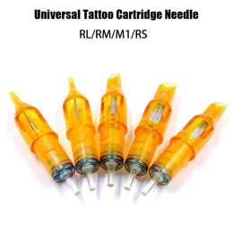 Needles 0.35MM RL/RM/M1/RS Cartridge Needle Disposable Cartridge Tattoo Needles Liner Shader Makeup Eyebrow Tattoo Pen Machine Supply