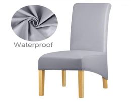 XL Size Waterproof Long Back King Back Chair Cover Spandex Fabric Chair Covers Restaurant el Party Banquet Seat Slipcovers16529340