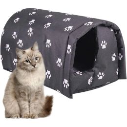 Mats Warm Pets House Pet Cat Supplies Outdoor Waterproof Warmest Outdoor Cat Shelter Sleeping Cave Coldproof Bed for Small Dogs Pets