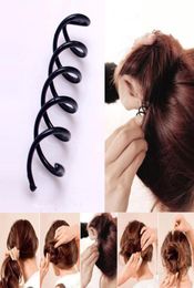 Spiral Spin Screw Pin Hair Clip Hairpin Barrette Black hair accessories Plate Made Tools B Magic Hair SCROO Bridal Styling 17555470