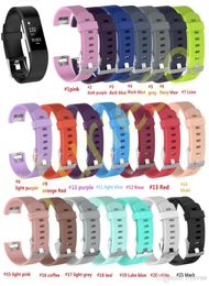 Lowest 21color Silicone strap for fitbit charge2 band Fitness Smart bracelet watches Replacement Sport Strap Bands for Fitbi1844228