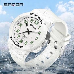 Wristwatches Watch Selling Electronic Men's Digital Outdoor Simple 2024 Sanda 6123 Nightlight Waterproof Youth Wholesale