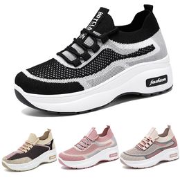 Classic casual shoes sponge cake running shoes comfortable and breathable versatile all season thick soled socks shoes 37 trendings