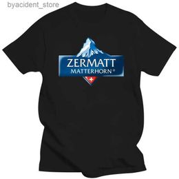 Men's T-Shirts 2022 New ZERMATT Matterhorn Switzerland Skiing T-Shirt L240304