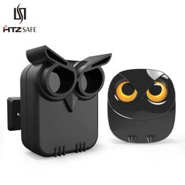 HTZSAFE Wireless Driveway Security Alarm Waterproof PIR Motion Detector Garage Welcome Burglar Alarm Secure System Patrol 240219