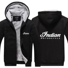 2019 winter hoody Indian Motorcycle Men women Thicken autumn Hoodies clothes sweatshirts Zipper jacket fleece hoodie streetwear7552372