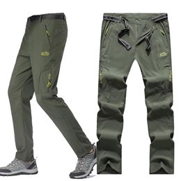 Lightweight Fishing Pants Stretch Waterproof Tactical Men XL5XL Summer Quick Dry Hiking Zipper Pockets Trousers 240226