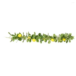 Decorative Flowers Cane Simulation Garland Festival Plant Scene Layout Decor Artificial Rattan For Front Door Summer Decorate Welcome