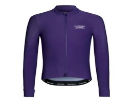 TEAM Race Fit PNS Winter Thermal Fleece Cycling Jerseys Long Sleeve Bike Ropa Ciclismo With Zipper Pocket Purple Racing Jackets8418922