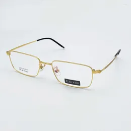 Sunglasses Frames Eagwoo Pure Titanium Men Eyeglasses Full Rim Optical Super Light Designed Glasses Student 52 Mm Wide