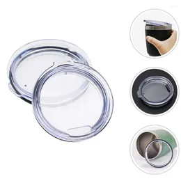 Disposable Cups Straws 2 Pcs Sealed Leak-proof Lid Practical Replacement Lids Car For Tumblers Plastic Going Style