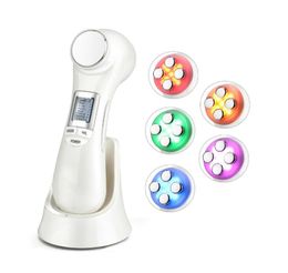 6 in 1 LED RF Pon Therapy Facial Lift Machine Skin Rejuvenation Face Vibration Massager Ion Microcurrent Mesotherapy Device5946303