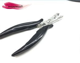 1pcs Black square tip of Stainless Steel Pliers Flat tip remover hair plier Nail tip rebonded hair plier8102183