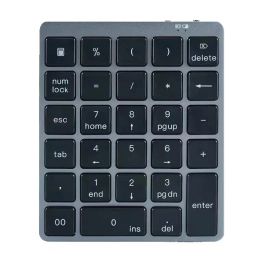 Keyboards Aluminium Numeric Keyboard Wireless Keypad Bluetooth Numpad Slim Protable For Windows Laptop Financial People
