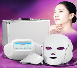 3in1 Light Pon Therapy LED Facial Mask Skin Rejuvenation PDT skin care beauty machine face neck use with Microcurrent Electro5392136