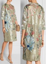 Luxury Women Print Shift Dress Half Sleeves Summer Party Dresses 07973836370